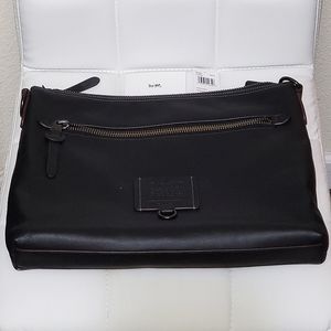 Coach Rivington leather zip top messenger